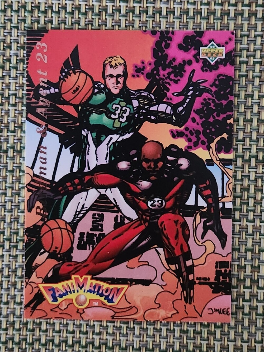MICHAEL JORDAN/LARRY BIRD BASKETBALL CARD